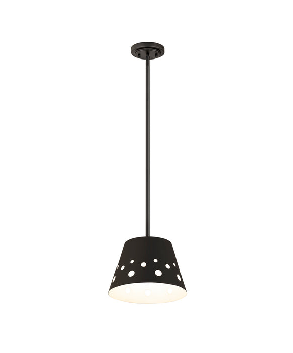 Z-Lite 6014-12MB One Light Pendant, Matte Black