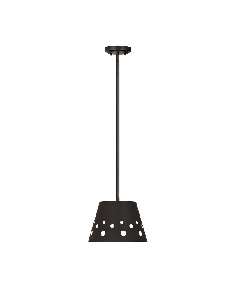 Z-Lite 6014-12MB One Light Pendant, Matte Black