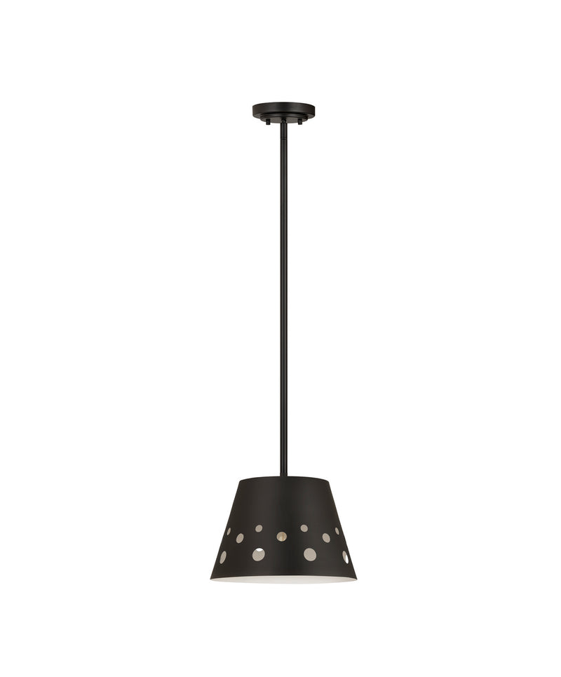 Z-Lite 6014-12MB One Light Pendant, Matte Black