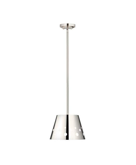 Z-Lite 6014-12PN One Light Pendant, Polished Nickel