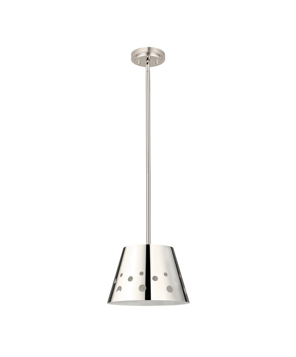 Z-Lite 6014-12PN One Light Pendant, Polished Nickel