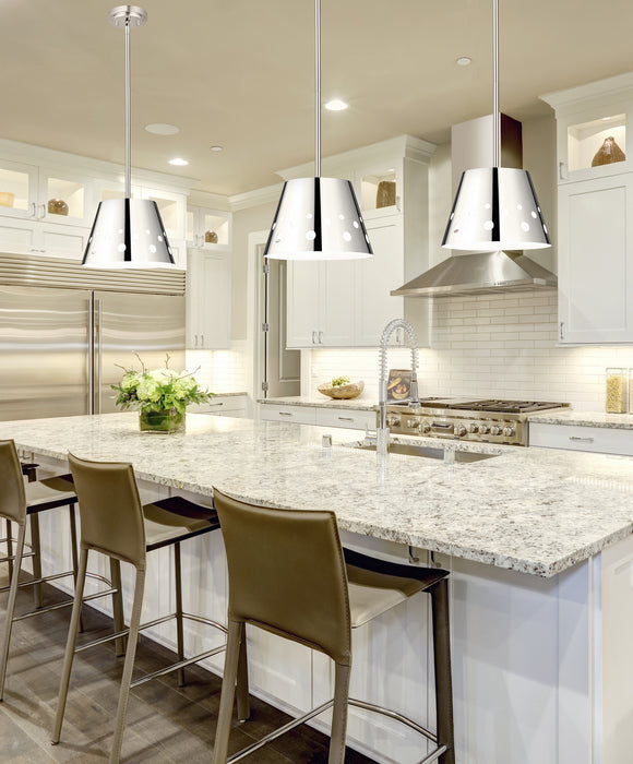 Z-Lite 6014-12PN One Light Pendant, Polished Nickel