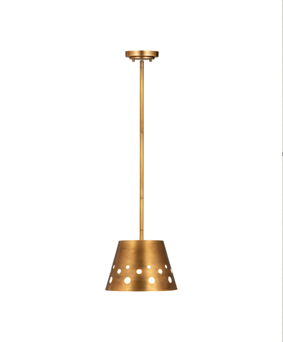 Z-Lite 6014-12RB One Light Pendant, Rubbed Brass
