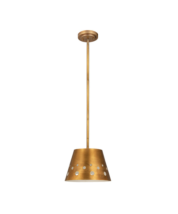 Z-Lite 6014-12RB One Light Pendant, Rubbed Brass