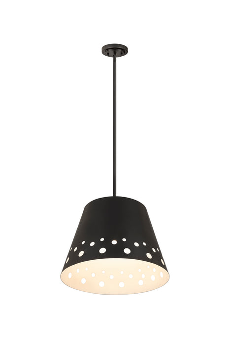 Z-Lite 6014-18MB One Light Chandelier, Matte Black