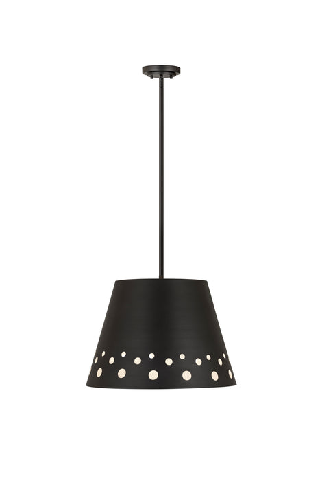 Z-Lite 6014-18MB One Light Chandelier, Matte Black