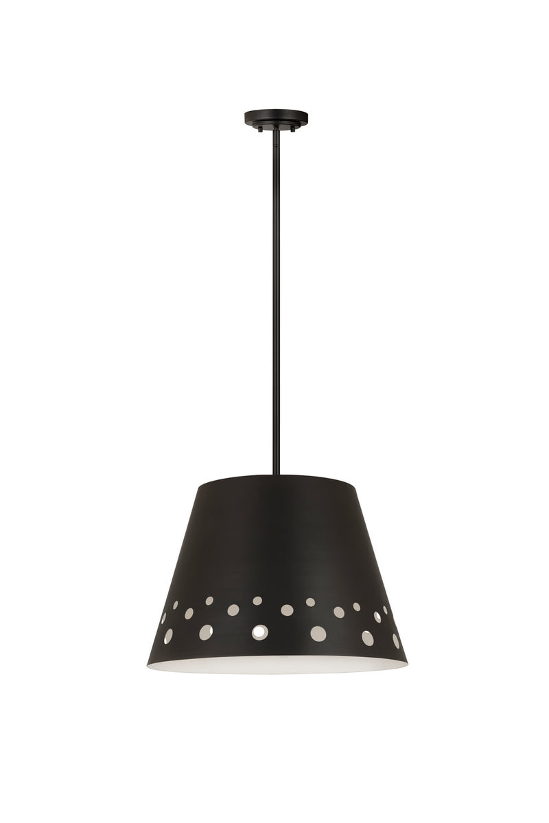 Z-Lite 6014-18MB One Light Chandelier, Matte Black