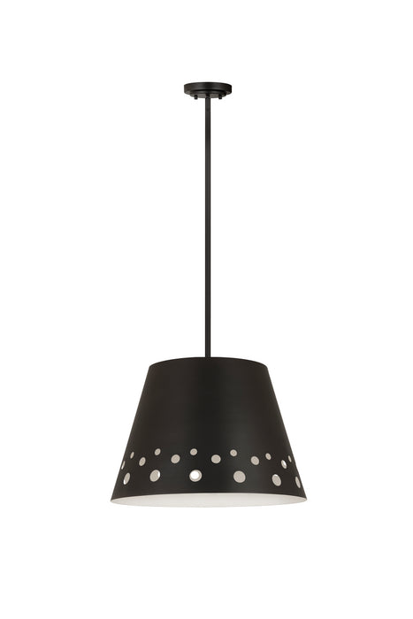 Z-Lite 6014-18MB One Light Chandelier, Matte Black