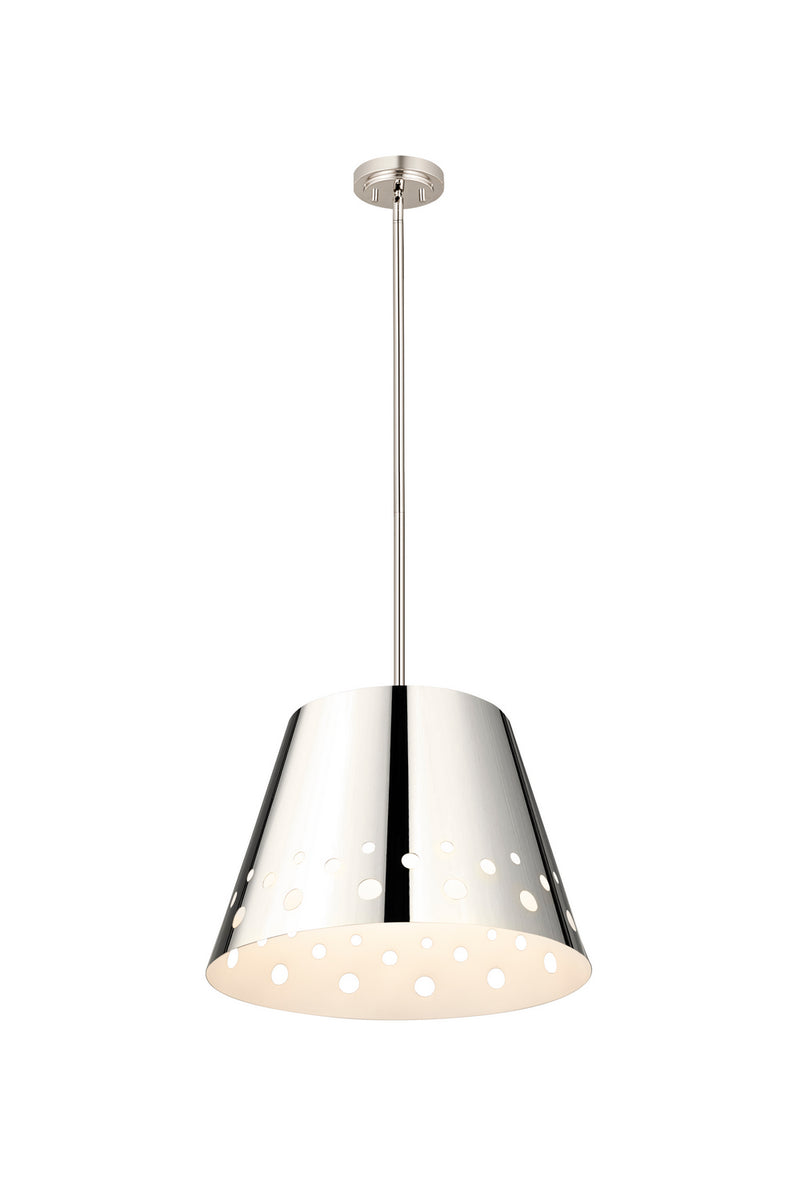 Z-Lite 6014-18PN One Light Chandelier, Polished Nickel