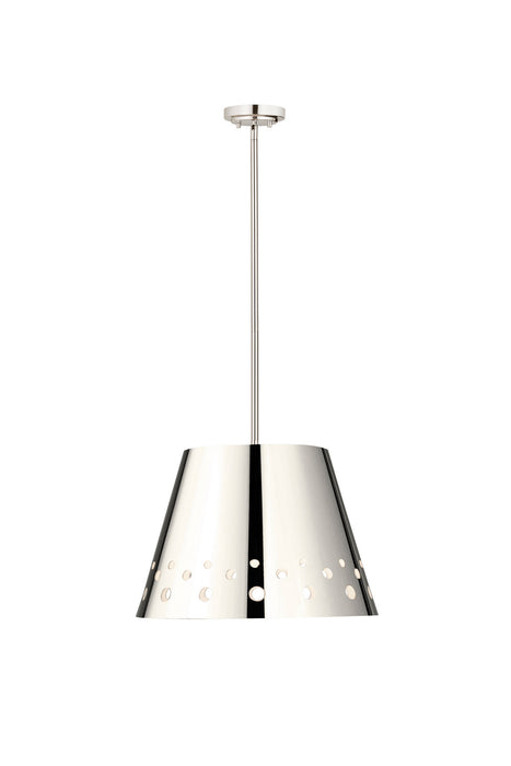 Z-Lite 6014-18PN One Light Chandelier, Polished Nickel