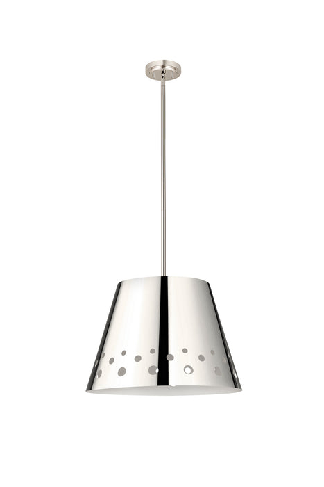 Z-Lite 6014-18PN One Light Chandelier, Polished Nickel