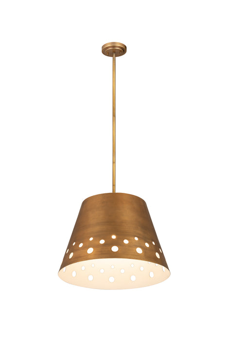 Z-Lite 6014-18RB One Light Chandelier, Rubbed Brass