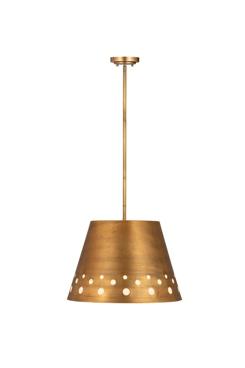 Z-Lite 6014-18RB One Light Chandelier, Rubbed Brass