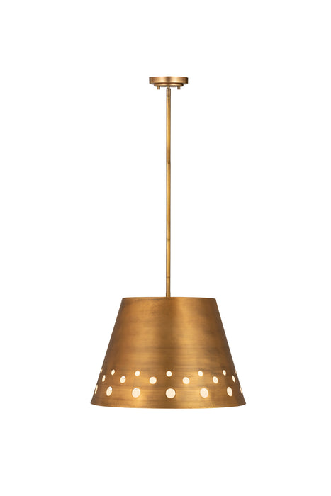 Z-Lite 6014-18RB One Light Chandelier, Rubbed Brass