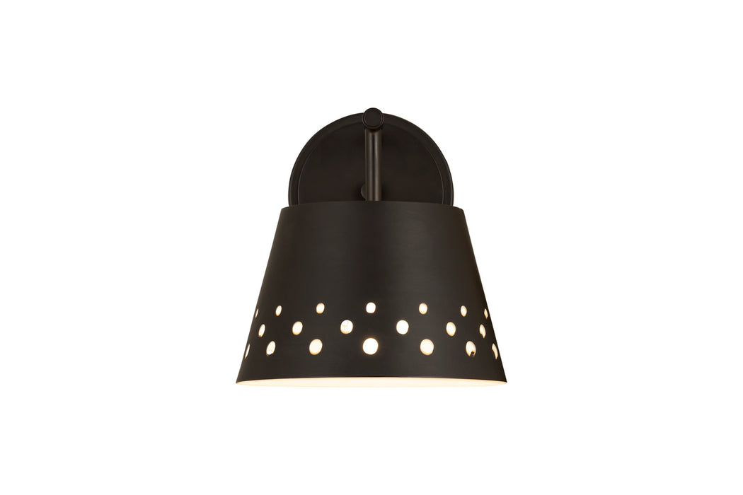 Z-Lite 6014-1S-MB One Light Wall Sconce, Matte Black
