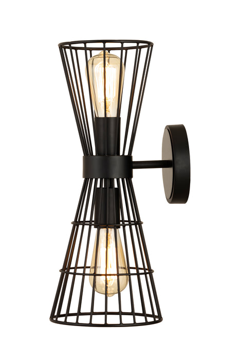 Z-Lite 6015-2S-MB Two Light Wall Sconce, Matte Black
