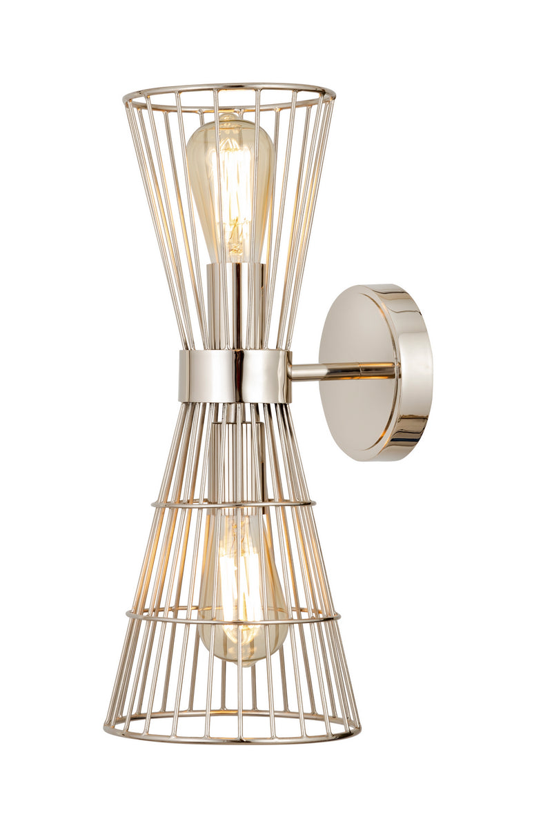 Z-Lite 6015-2S-PN Two Light Wall Sconce, Polished Nickel