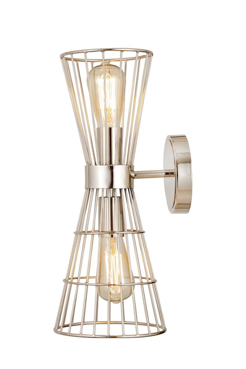 Z-Lite 6015-2S-PN Two Light Wall Sconce, Polished Nickel