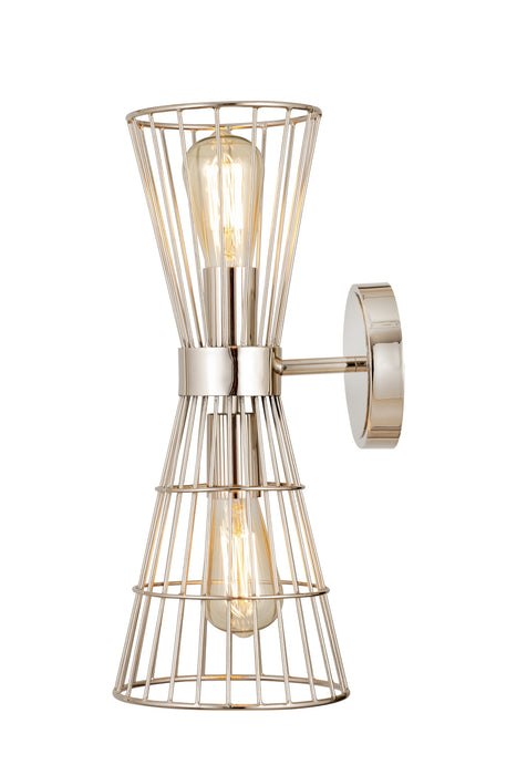 Z-Lite 6015-2S-PN Two Light Wall Sconce, Polished Nickel
