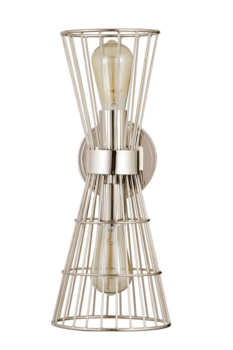 Z-Lite 6015-2S-PN Two Light Wall Sconce, Polished Nickel