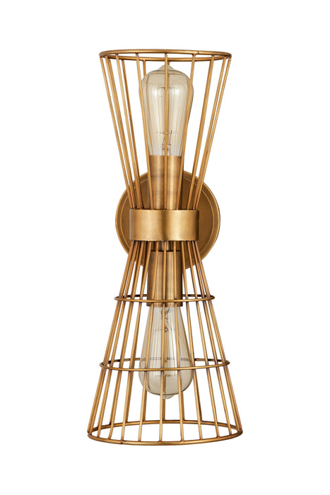 Z-Lite 6015-2S-RB Two Light Wall Sconce, Rubbed Brass