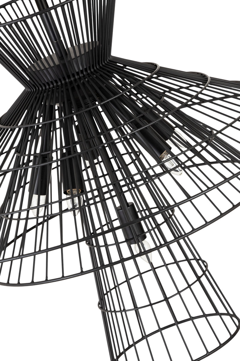 Z-Lite 6015-6MB Six Light Chandelier, Matte Black