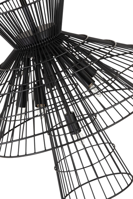 Z-Lite 6015-6MB Six Light Chandelier, Matte Black