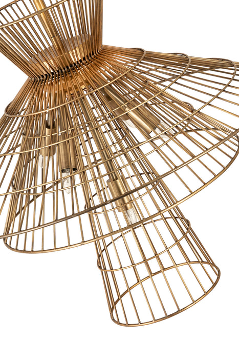 Z-Lite 6015-6RB Six Light Chandelier, Rubbed Brass