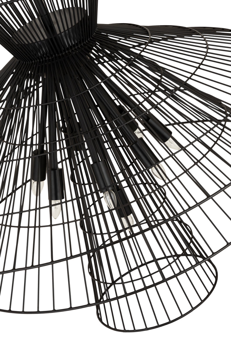 Z-Lite 6015-8MB Eight Light Chandelier, Matte Black