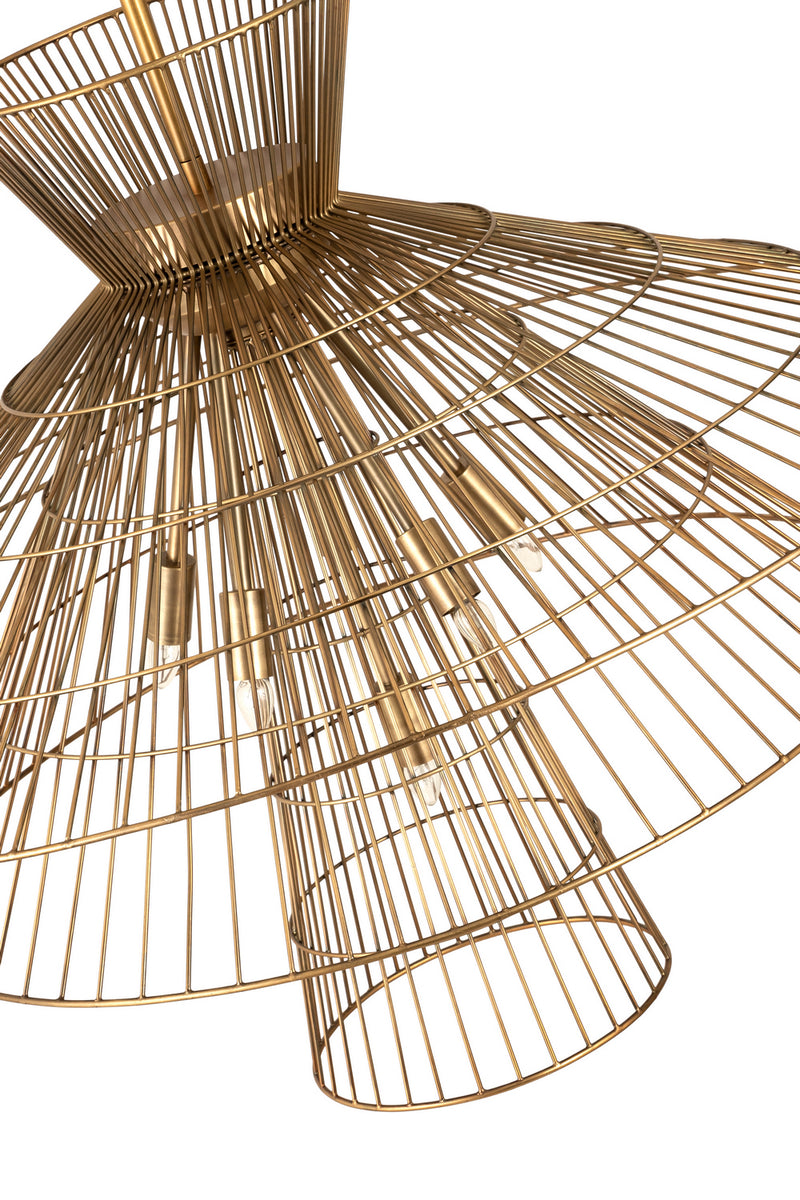 Z-Lite 6015-8RB Eight Light Chandelier, Rubbed Brass