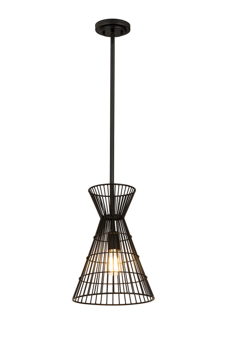 Z-Lite 6015MP-MB One Light Pendant, Matte Black