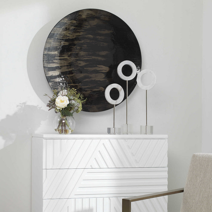 Uttermost 04297 Wall Decor, Black And Bronze