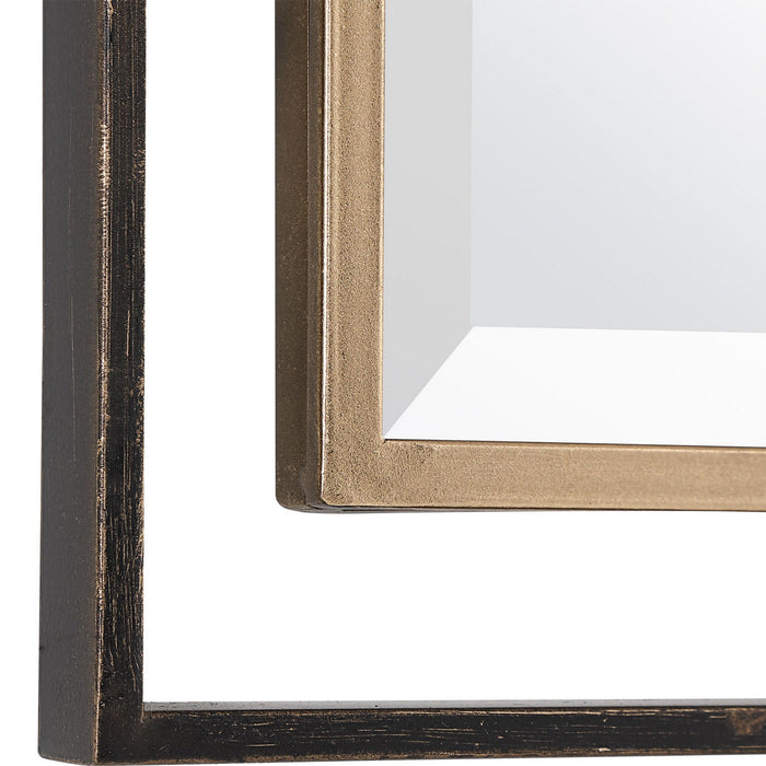 Uttermost 09711 Mirror, Distressed Rustic Bronze