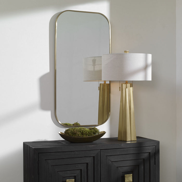 Uttermost 09718 Mirror, Antique Brass