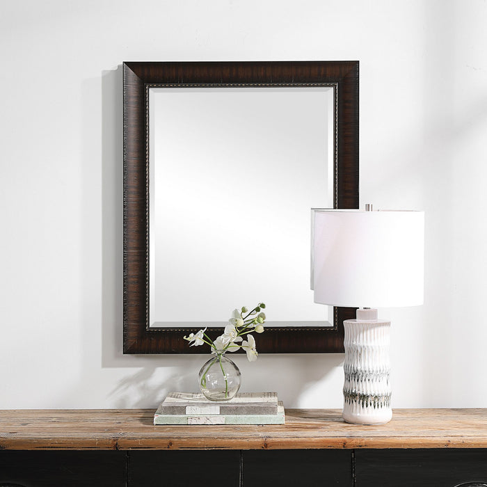 Uttermost 09726 Mirror, Burnished Wood Look