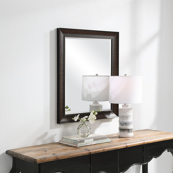 Uttermost 09726 Mirror, Burnished Wood Look