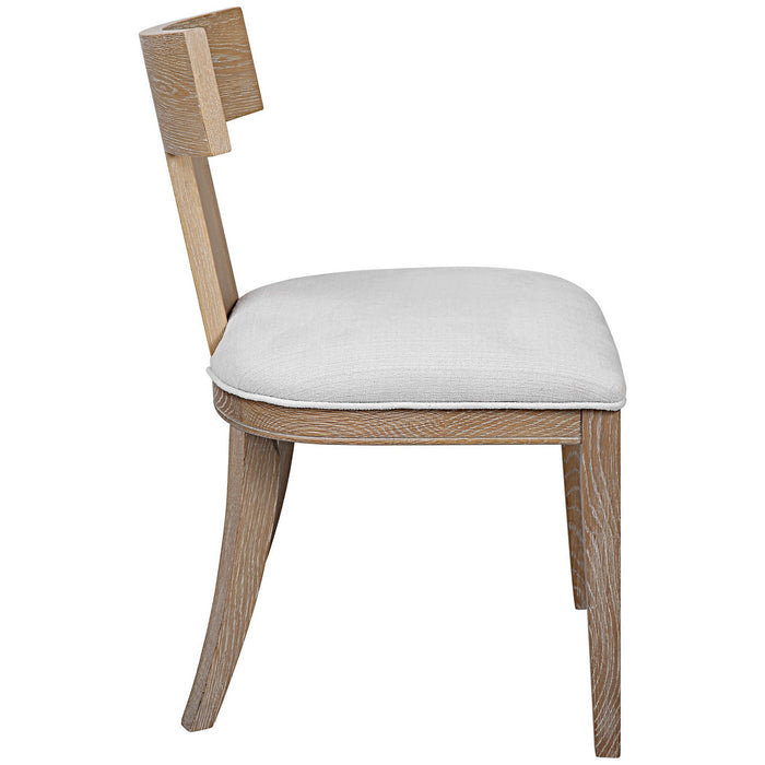 Uttermost 23595 Armless Chair, Natural Oak