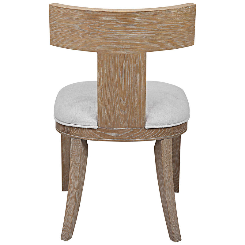 Uttermost 23595 Armless Chair, Natural Oak
