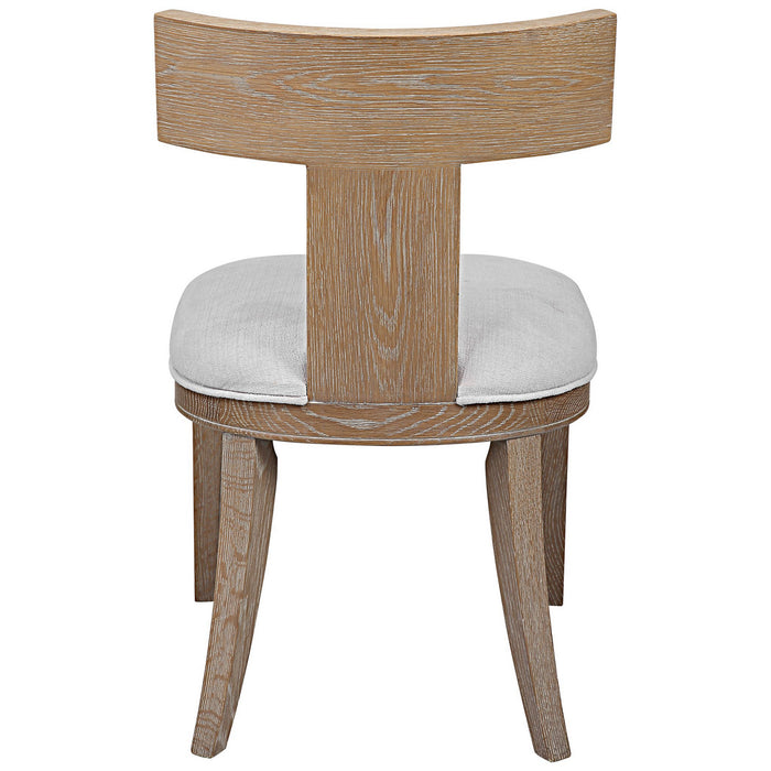 Uttermost 23595 Armless Chair, Natural Oak