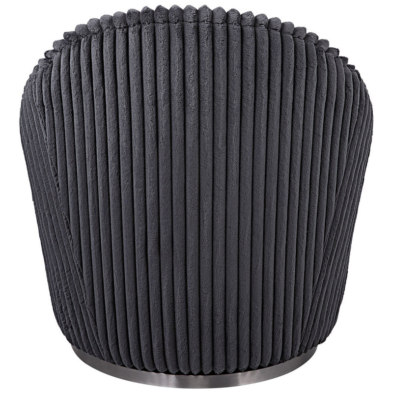 Uttermost 23599 Chair, Gunmetal