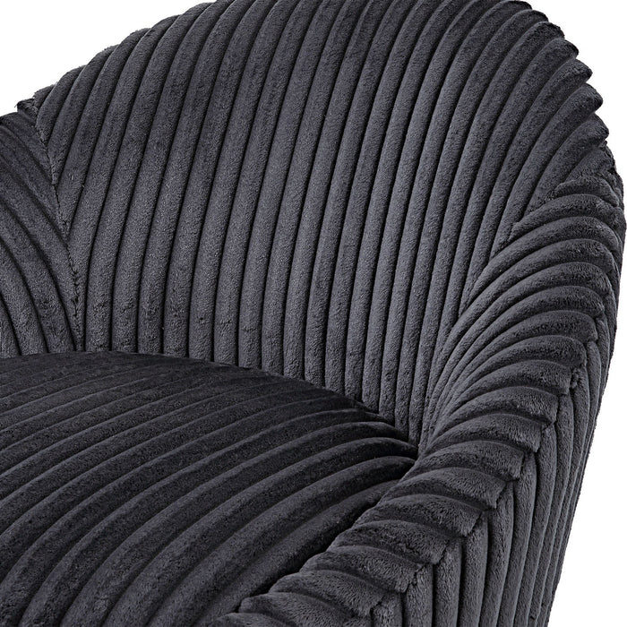 Uttermost 23599 Chair, Gunmetal