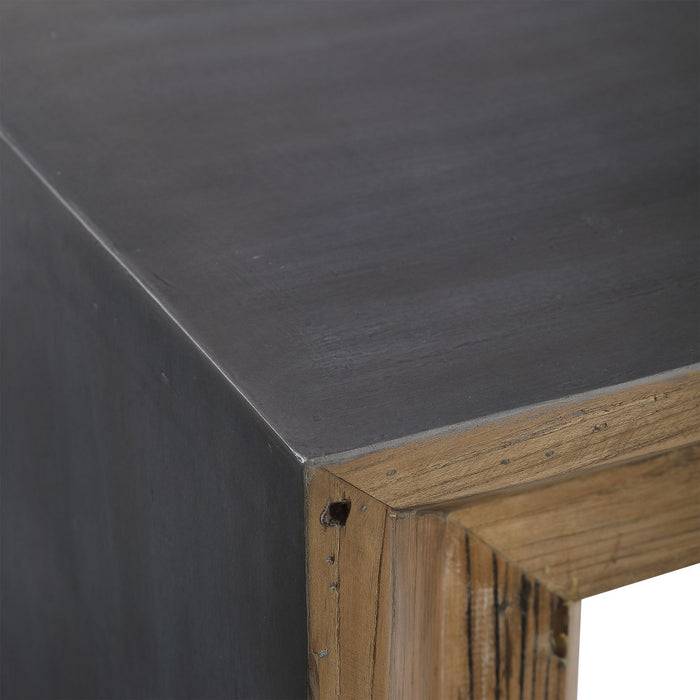 Uttermost 24987 Console Table, Natural Reclaimed Elm Wood Accented