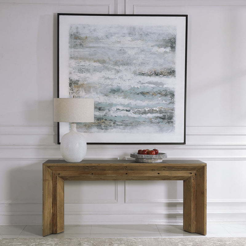 Uttermost 24987 Console Table, Natural Reclaimed Elm Wood Accented