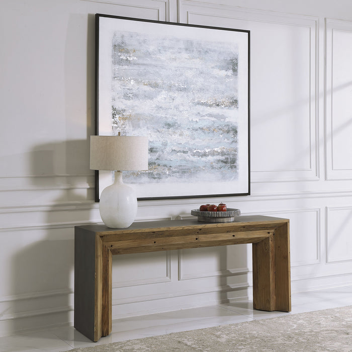 Uttermost 24987 Console Table, Natural Reclaimed Elm Wood Accented