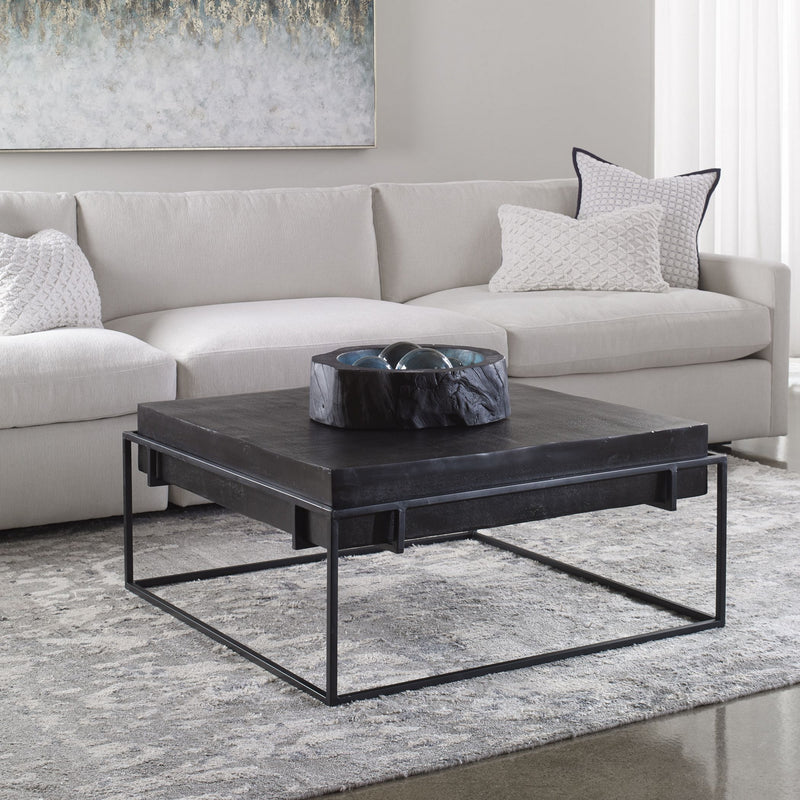 Uttermost 25111 Coffee Table, Dark Oxidized Black