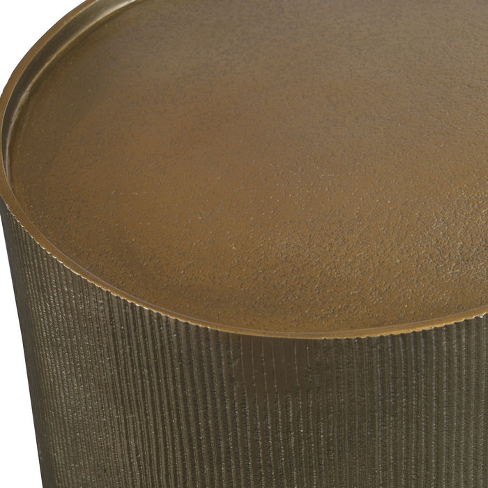 Uttermost 25114 Accent Table, Antique Gold