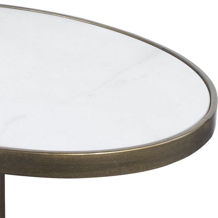 Uttermost 25135 Accent Table, Antiqued Brushed Gold