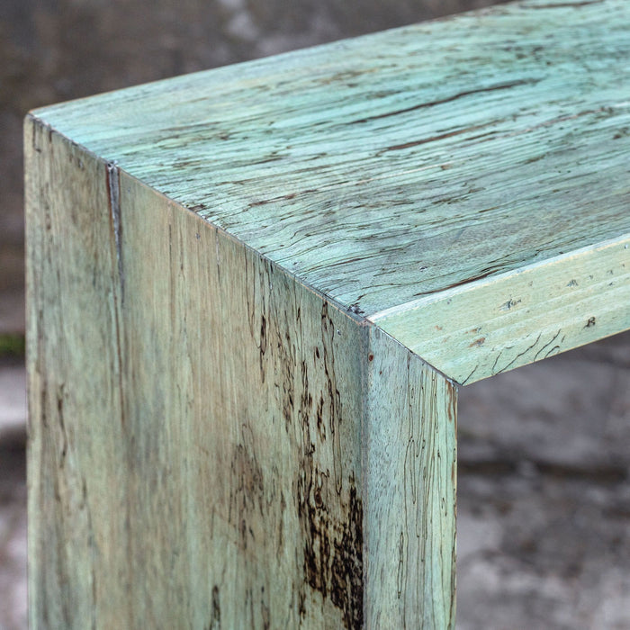 Uttermost 25456 Console Table, Blue-green