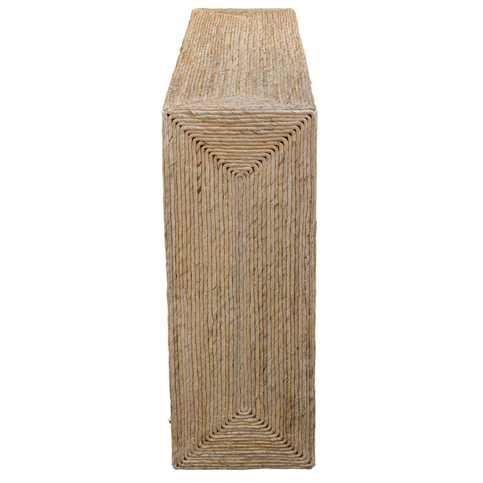 Uttermost 25499 Console Table, Natural Woven Banana Plant