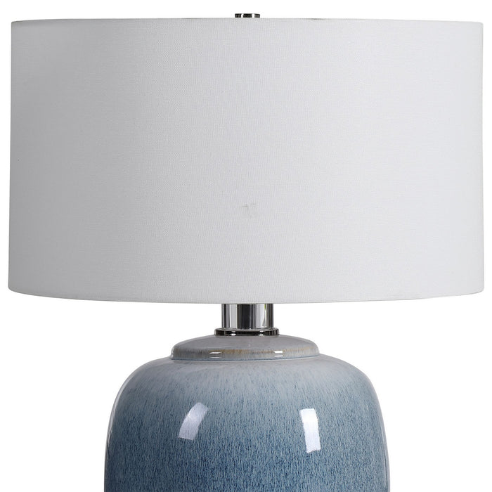Uttermost 28435-1 One Light Table Lamp, Polished Nickel